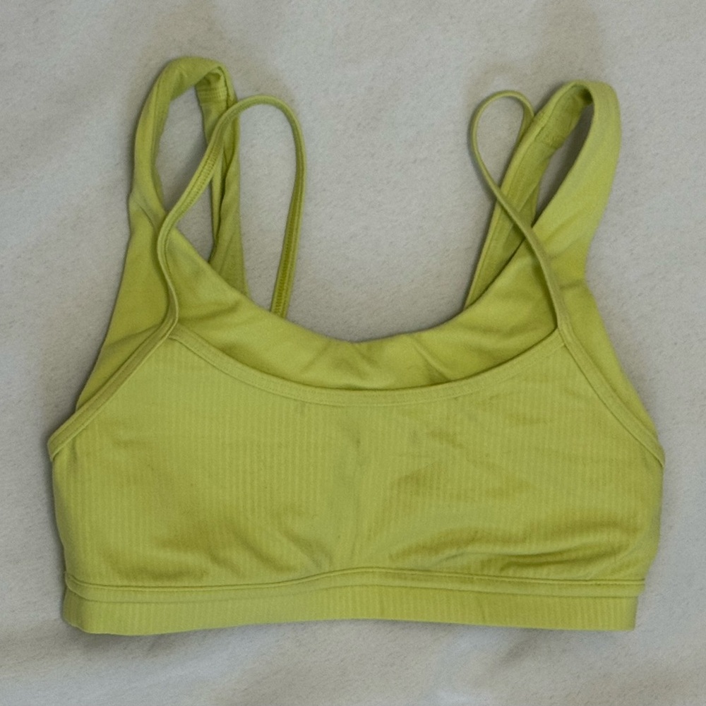 Lululemon Athletica Lime Green Sports Bra